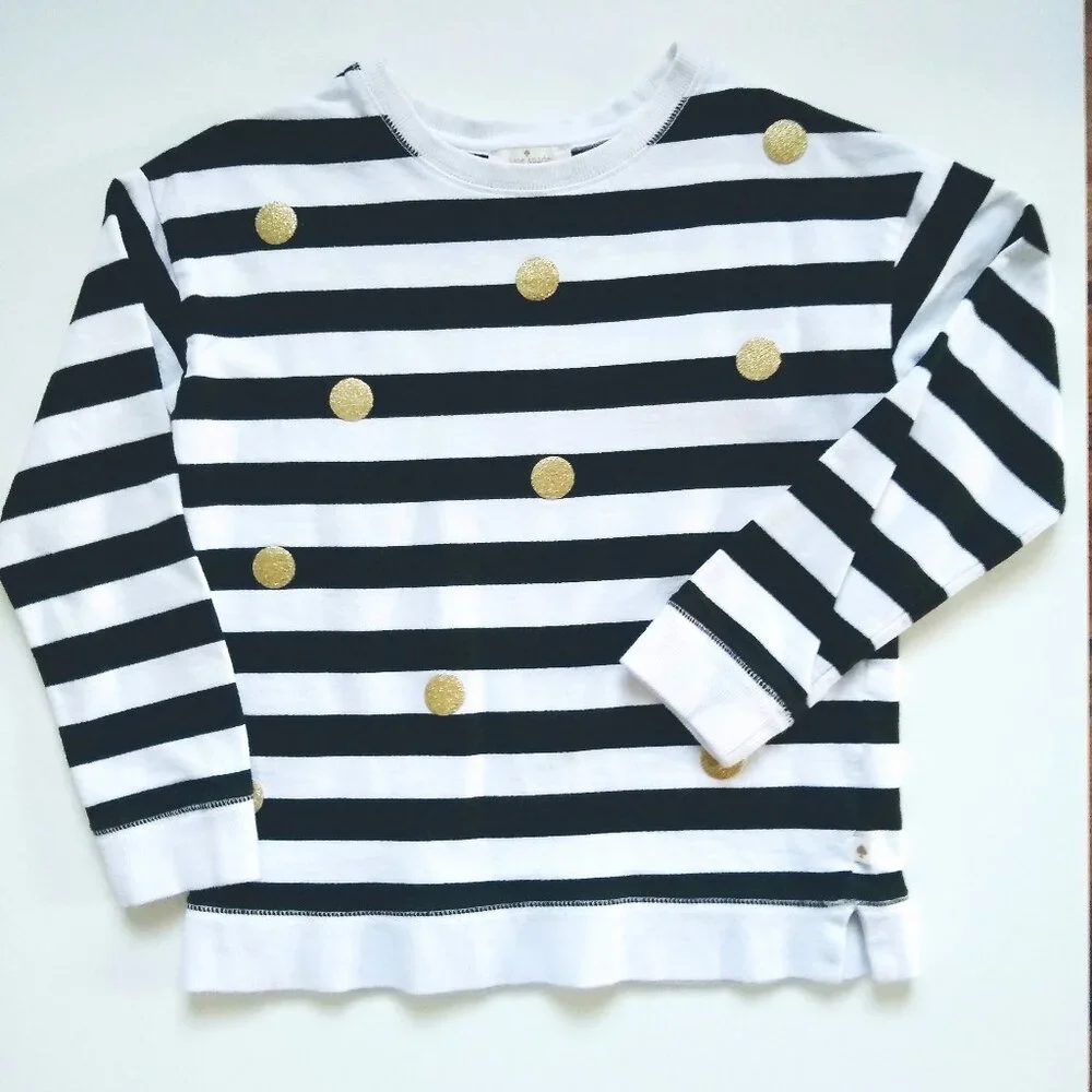 KATE SPADE POLKA DOT PULLOVER SWEATSHIRT GIRLS - Picture 10 of 11